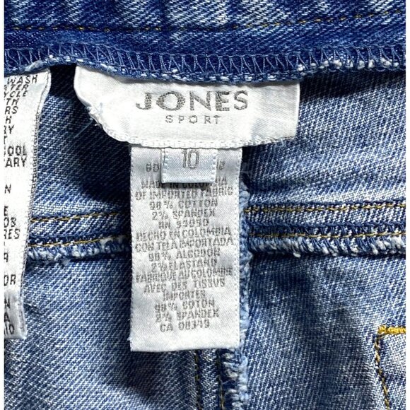 Jones Sport Stretch Denim Jeans Light Wash Size 10 - Picture 3 of 3